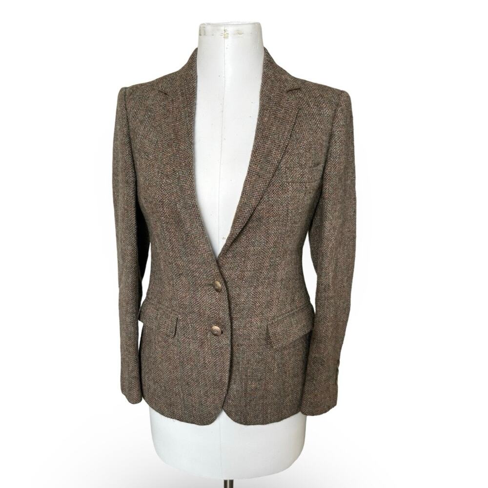 Vintage 70s Morris Simmons Tweed Blazer Jacket Women’s 10 Wool Blend Academia